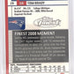 2009 Topps Finest Tom Brady #29 — back