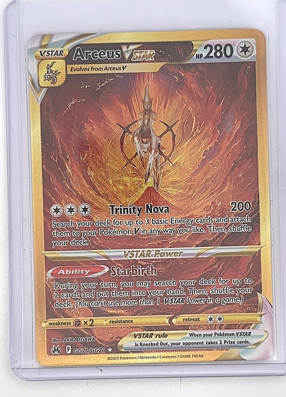 Arceus VSTAR (Secret) #GG70/GG70 — front
