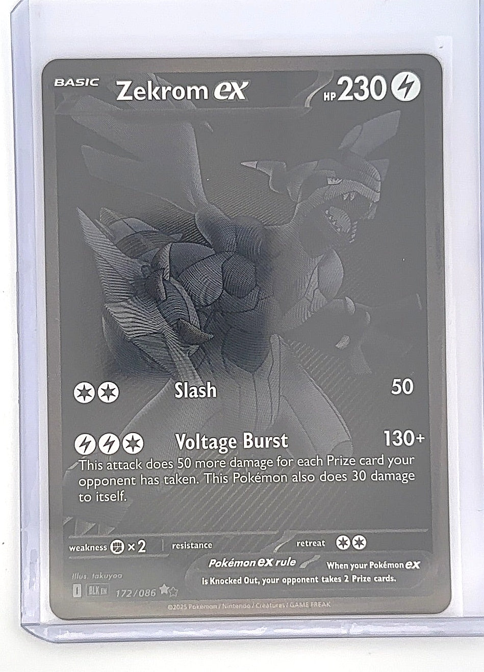 Zekrom ex - 172/086 #172/086 — front