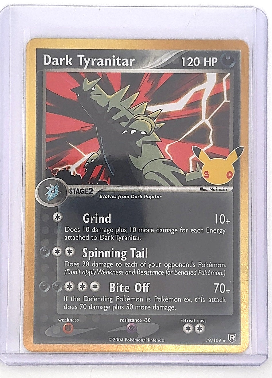 Dark Tyranitar #19/109 — front