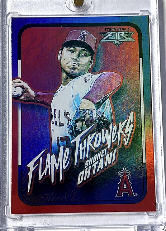 2022 Topps Fire Flame Throwers Shohei Ohtani #FT-8 — front