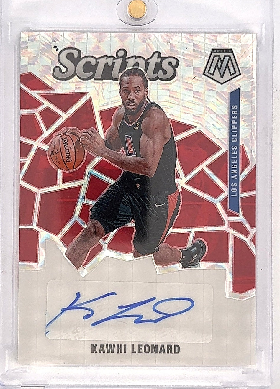 Kawhi Leonard Scripts Mosaic Autograph 2020 — front