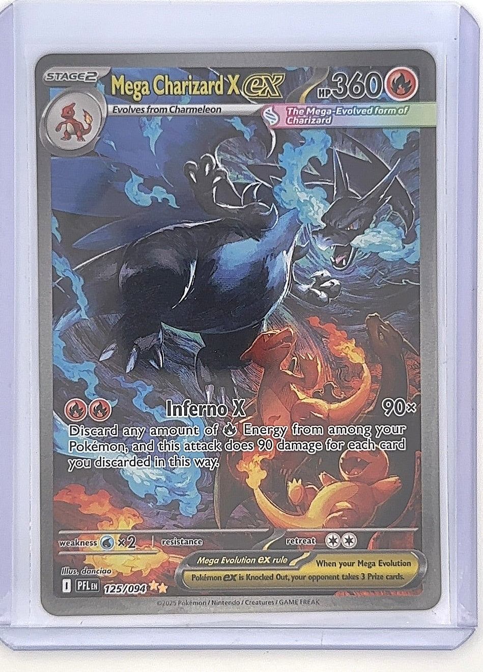 Mega Charizard X ex - 125/094 #125/094 — front