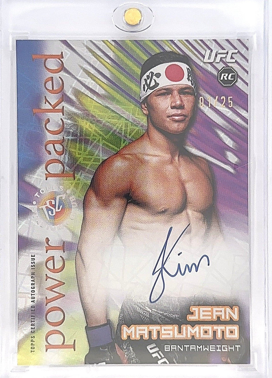 Jean Matsumoto Power Packed Autograph card  2025 — front