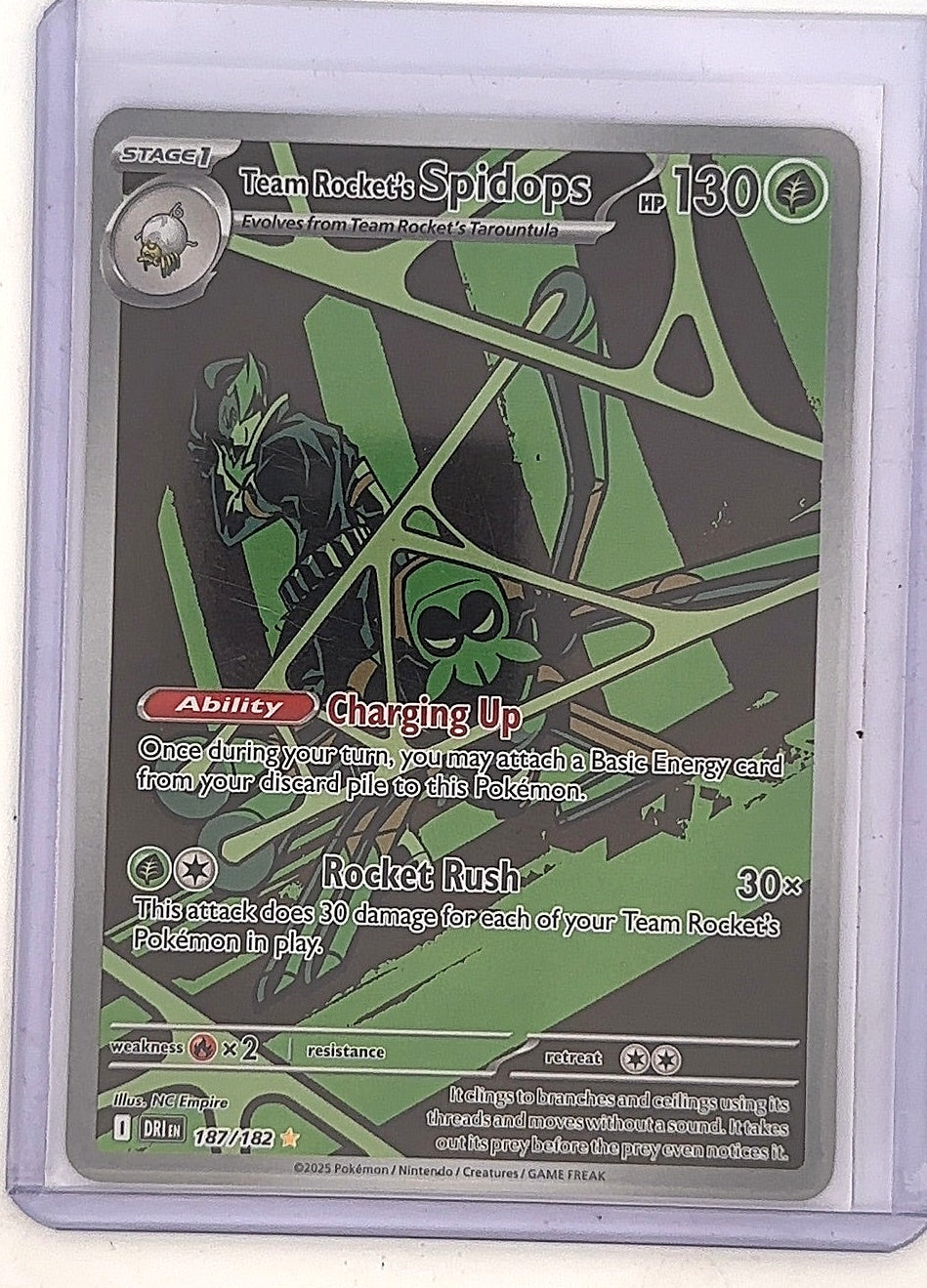 Team Rocket's Spidops - 187/182 #187/182 — front