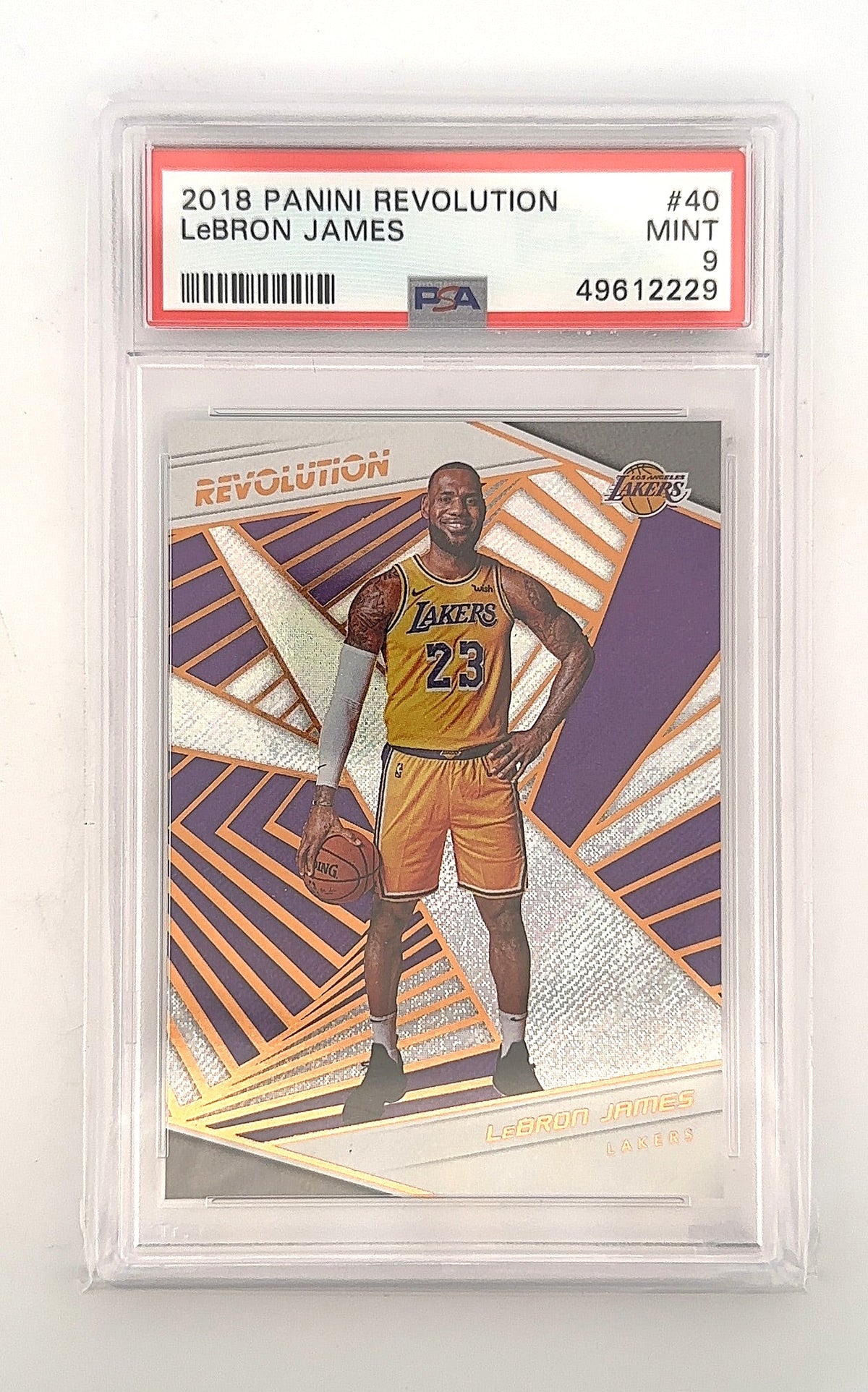 2018 Panini Revolution LeBron James #40 PSA 9 — front
