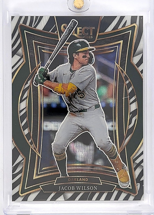 2025 Panini Select Jacob Wilson [Zebra] #56 — front
