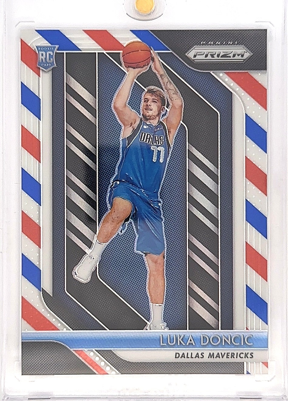 2018 Panini Prizm Luka Doncic [Red, White, Blue Prizm] #280 — front