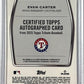 2024 Topps Tribute Autograph Evan Carter [Printing Plate] #TA-ECA AUTO — back