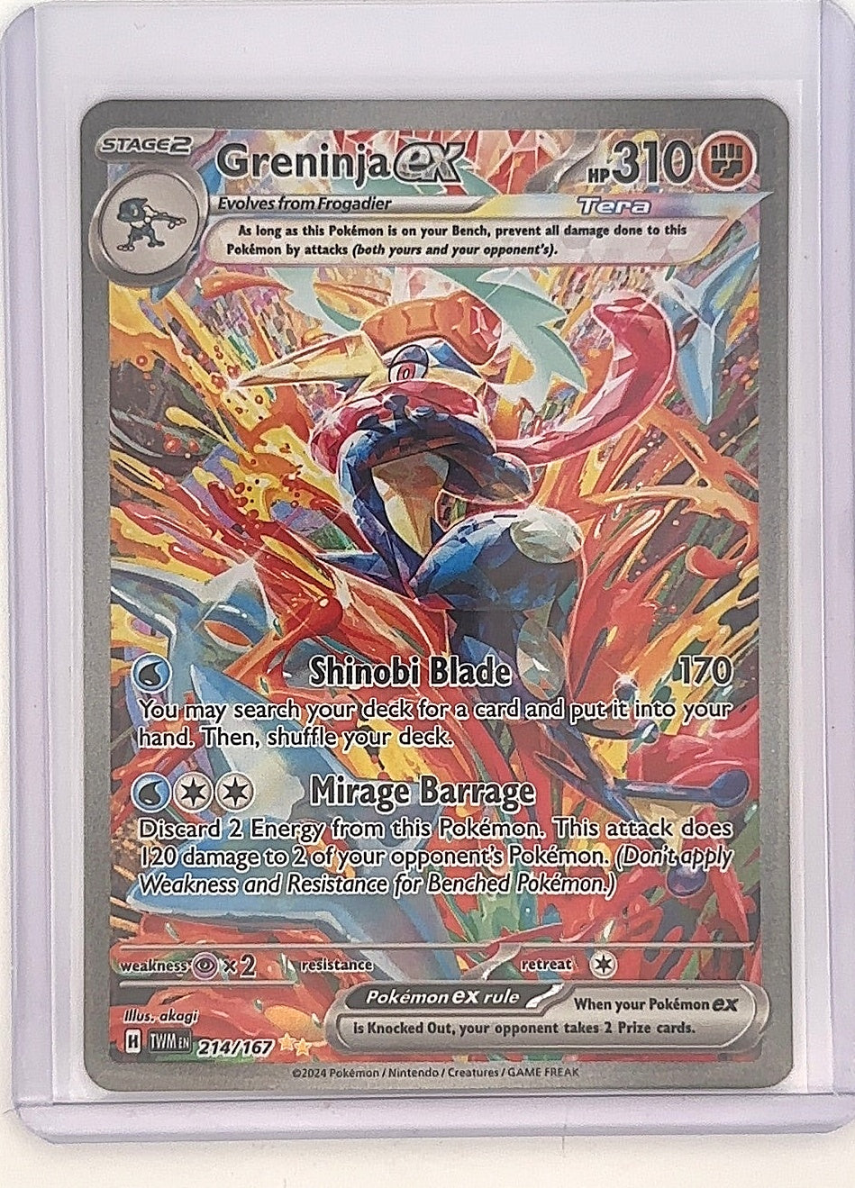 Greninja ex - 214/167 #214/167 — front