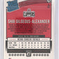 2018 Panini Donruss Optic Shai Gilgeous-Alexander #162 — back