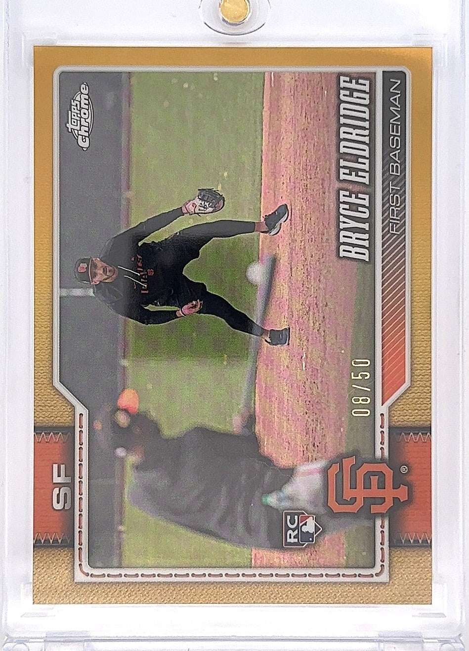 2026 Topps Chrome Bryce Eldridge [Gold Image Variation] #254 — front