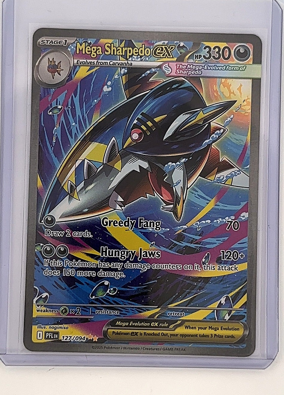 Mega Sharpedo ex - 127/094 #127/094 — front