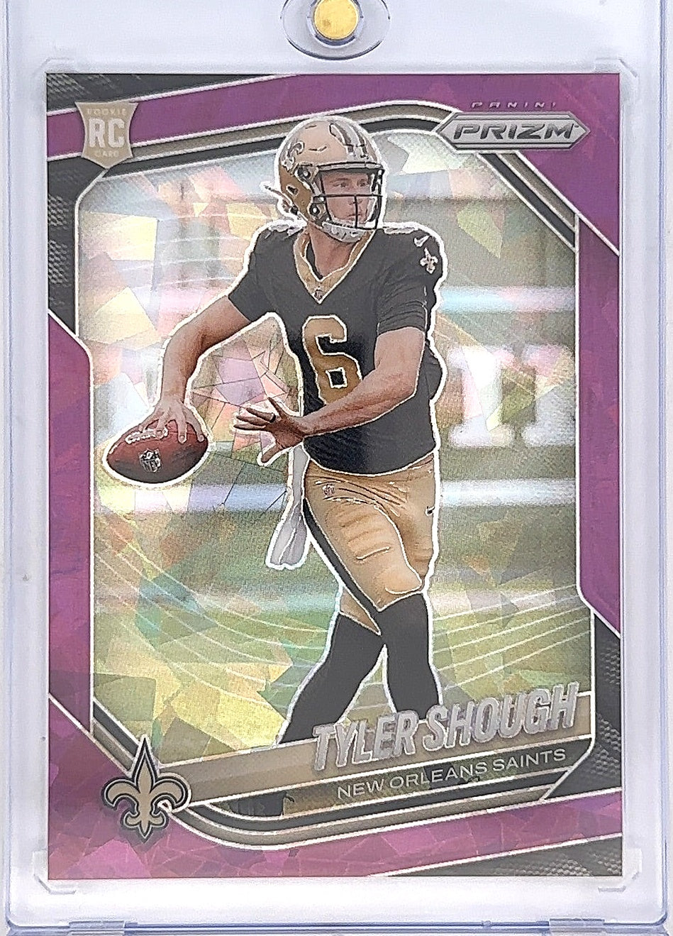 2025 Panini Prizm Tyler Shough [Purple Ice] #327 — front