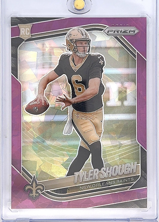 2025 Panini Prizm Tyler Shough [Purple Ice] #327 — front