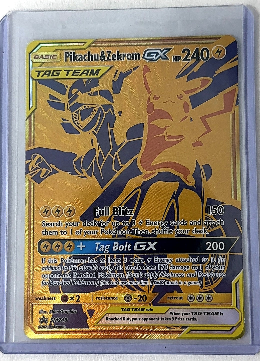 Pikachu & Zekrom GX - SM248 #SM248 — front