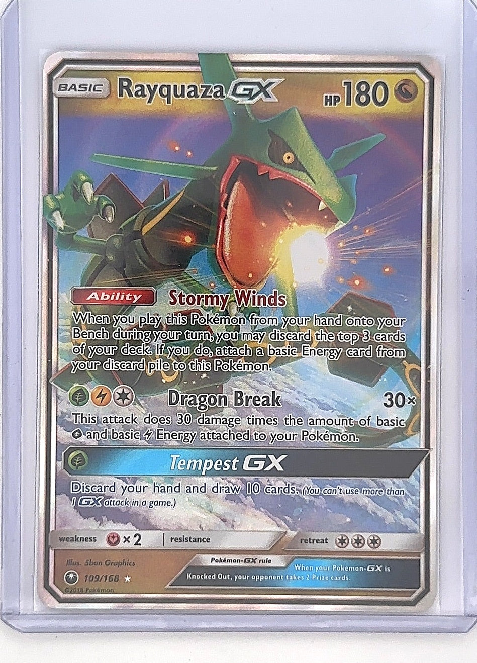 Rayquaza GX #109/168 — front