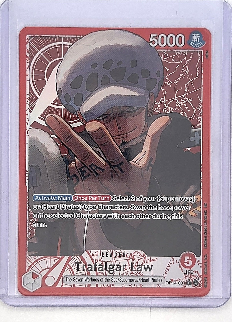 Trafalgar Law OP14-001 — front