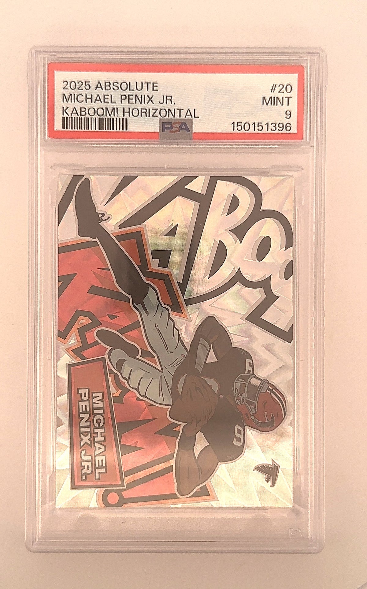 2025 Panini Absolute Kaboom Horizontal Michael Penix Jr. #20 PSA 9 — front
