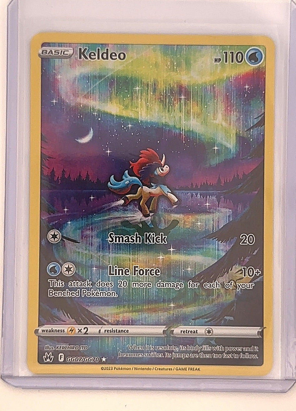 Keldeo #GG07/GG70 — front