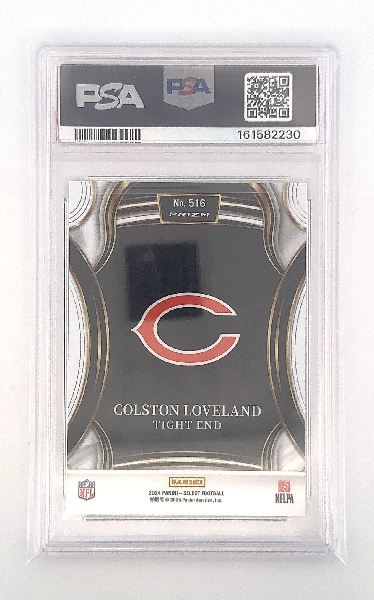 2024 Panini Select Colston Loveland #516 PSA 9 — back
