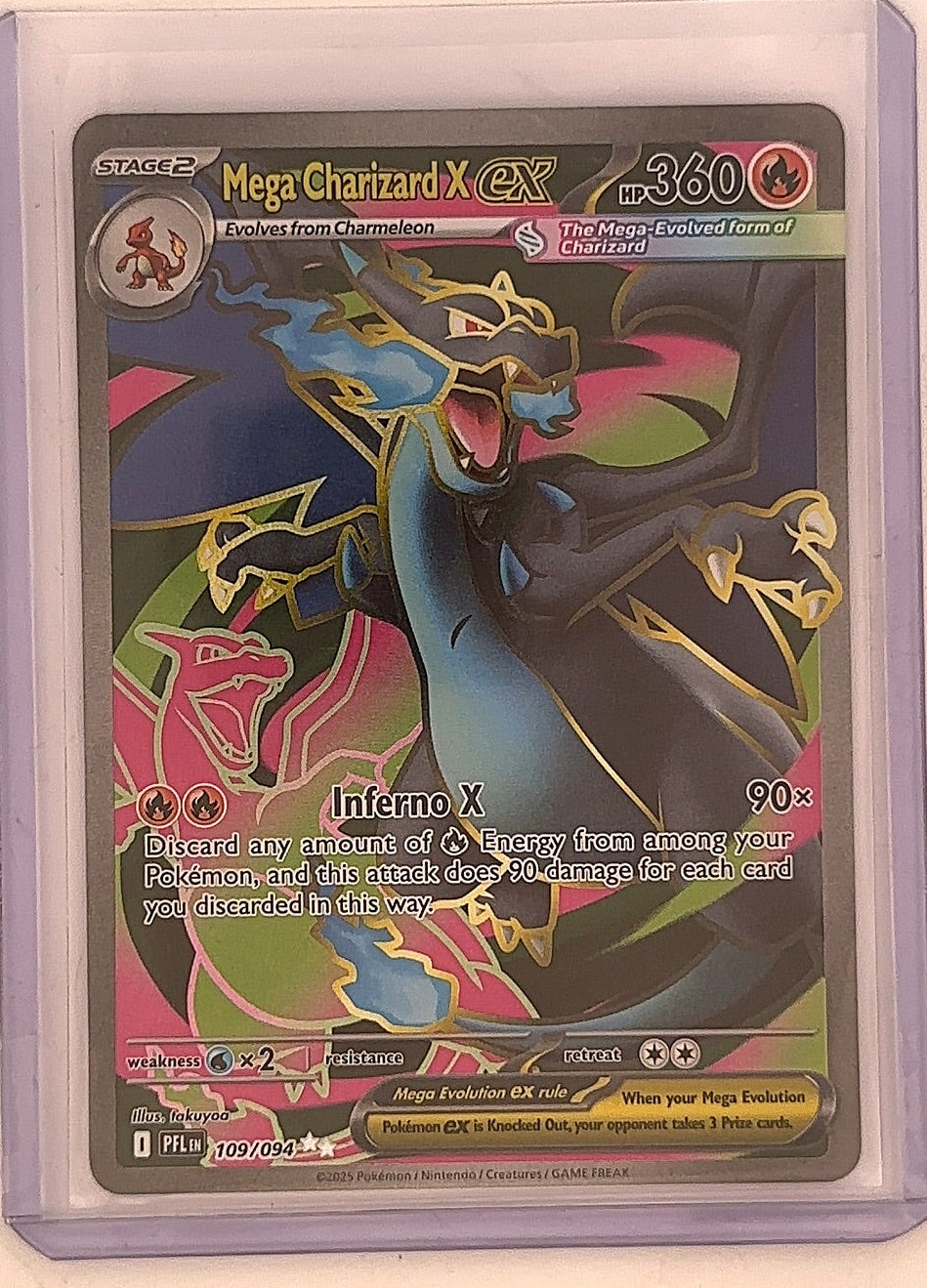 Mega Charizard X ex - 109/094 #109/094 — front