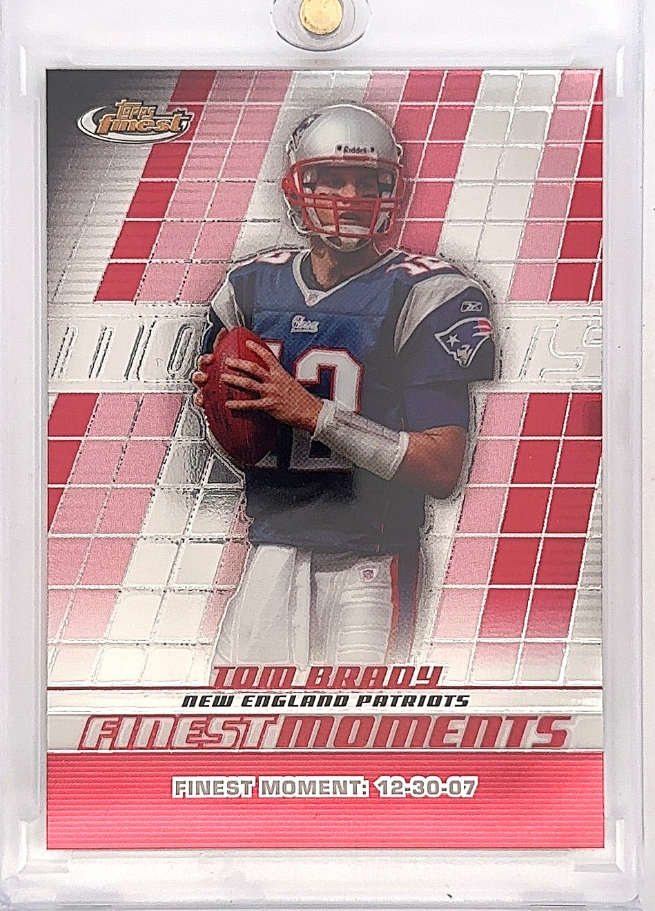 2008 Topps Finest Moments Tom Brady #FM-TB — front