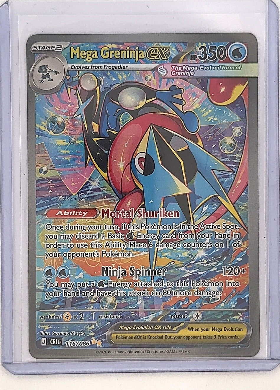 Mega Greninja ex - 116/086 #116/086 — front