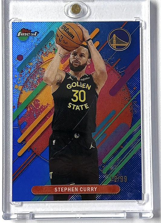 2025 Topps Finest Stephen Curry /99 #274 — front