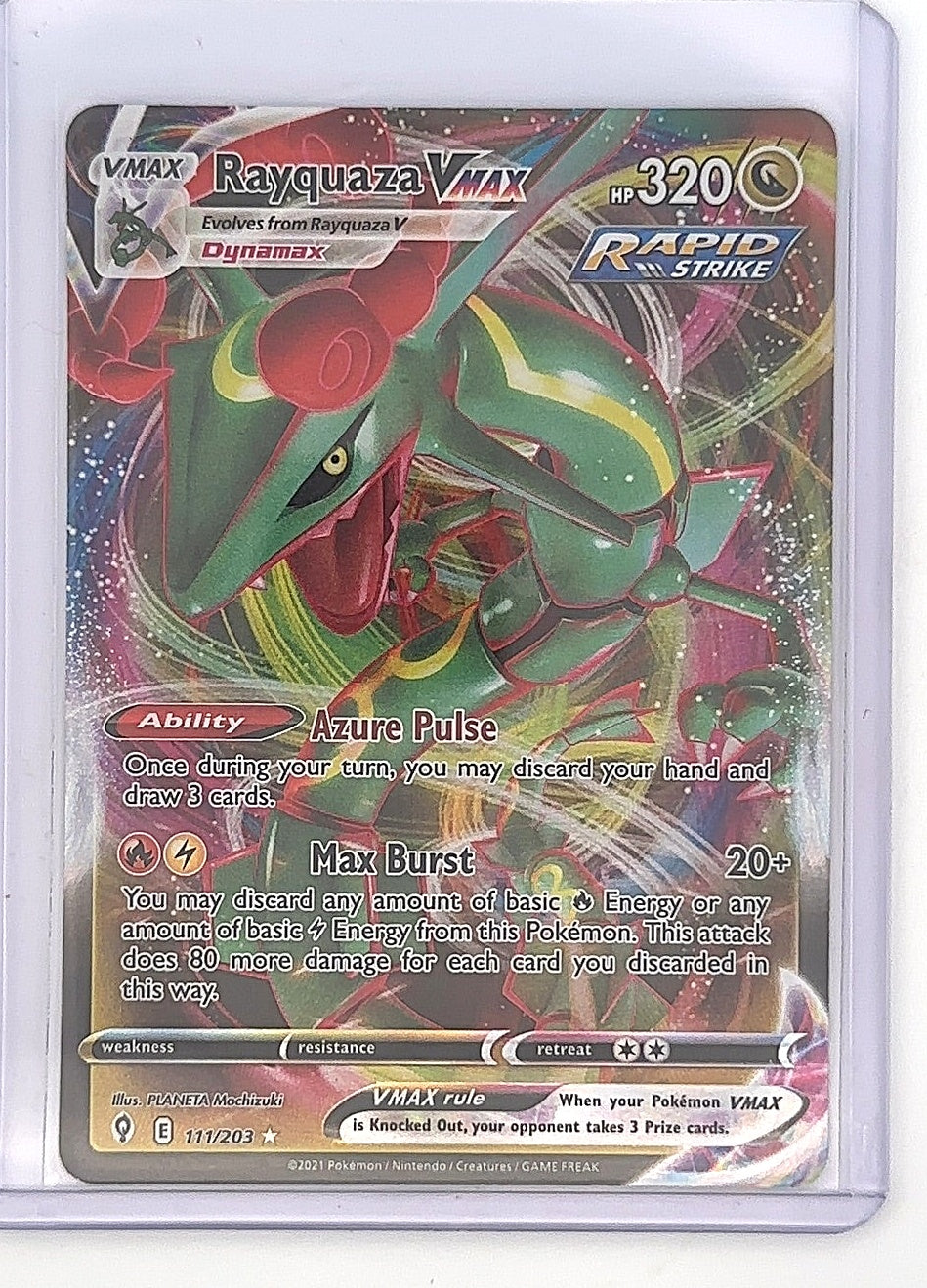 Rayquaza VMAX #111/203 — front
