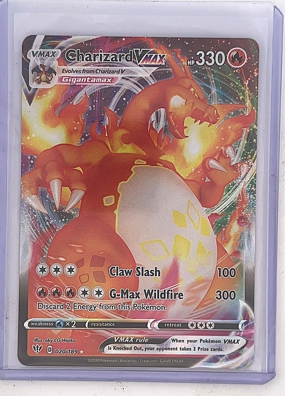 Charizard VMAX #020/189 — front