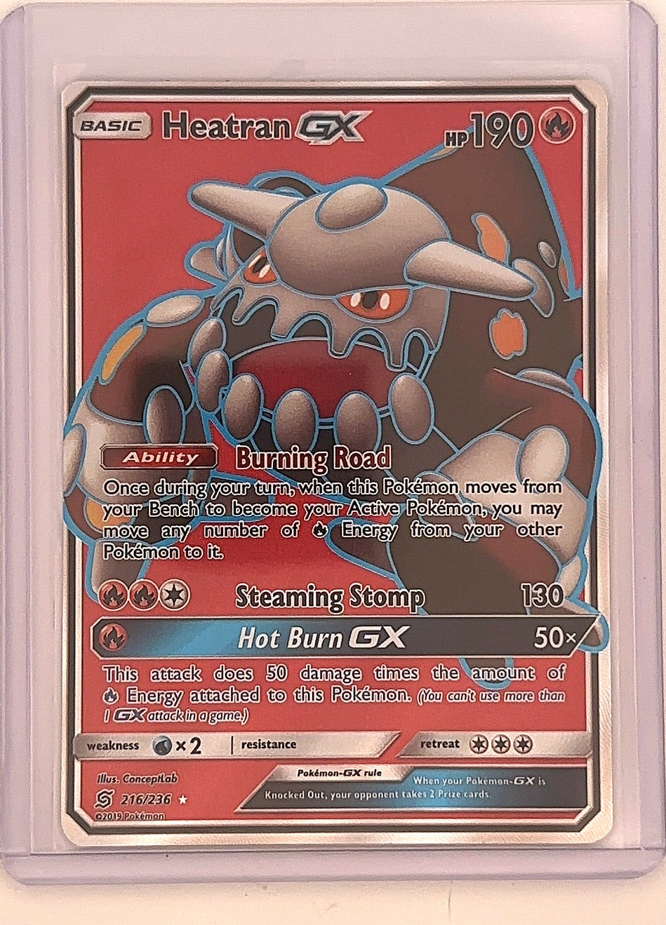 Heatran GX (Full Art) #216/236 — front