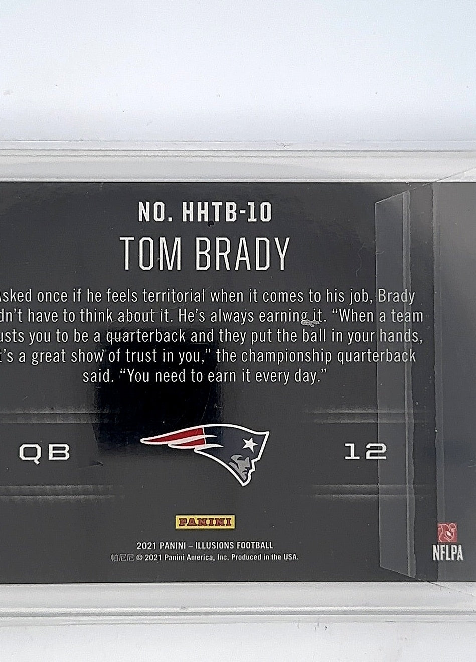 2021 Panini Illusions HoloHeroes Tom Brady #HHTB-9 — back