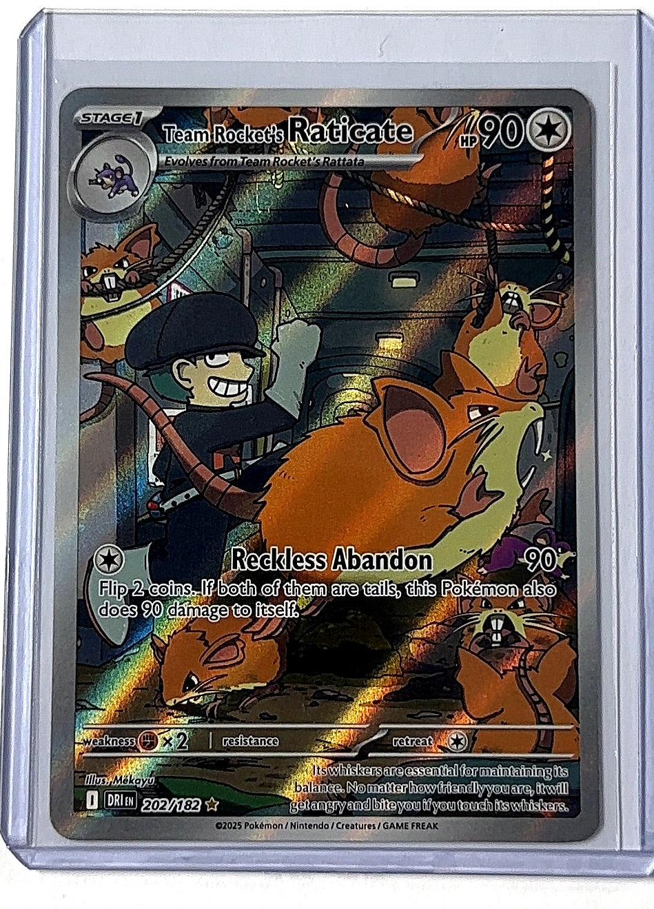 Team Rocket's Raticate - 202/182 #202/182 — front