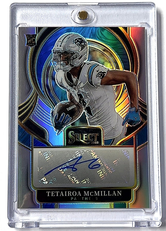 2025 Panini Select Select Signature Prizm Tetairoa McMillan #SIP-TMC RC AUTO — front