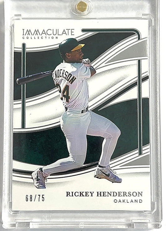 2026 Panini Immaculate Rickey Henderson [Green] #59 — front