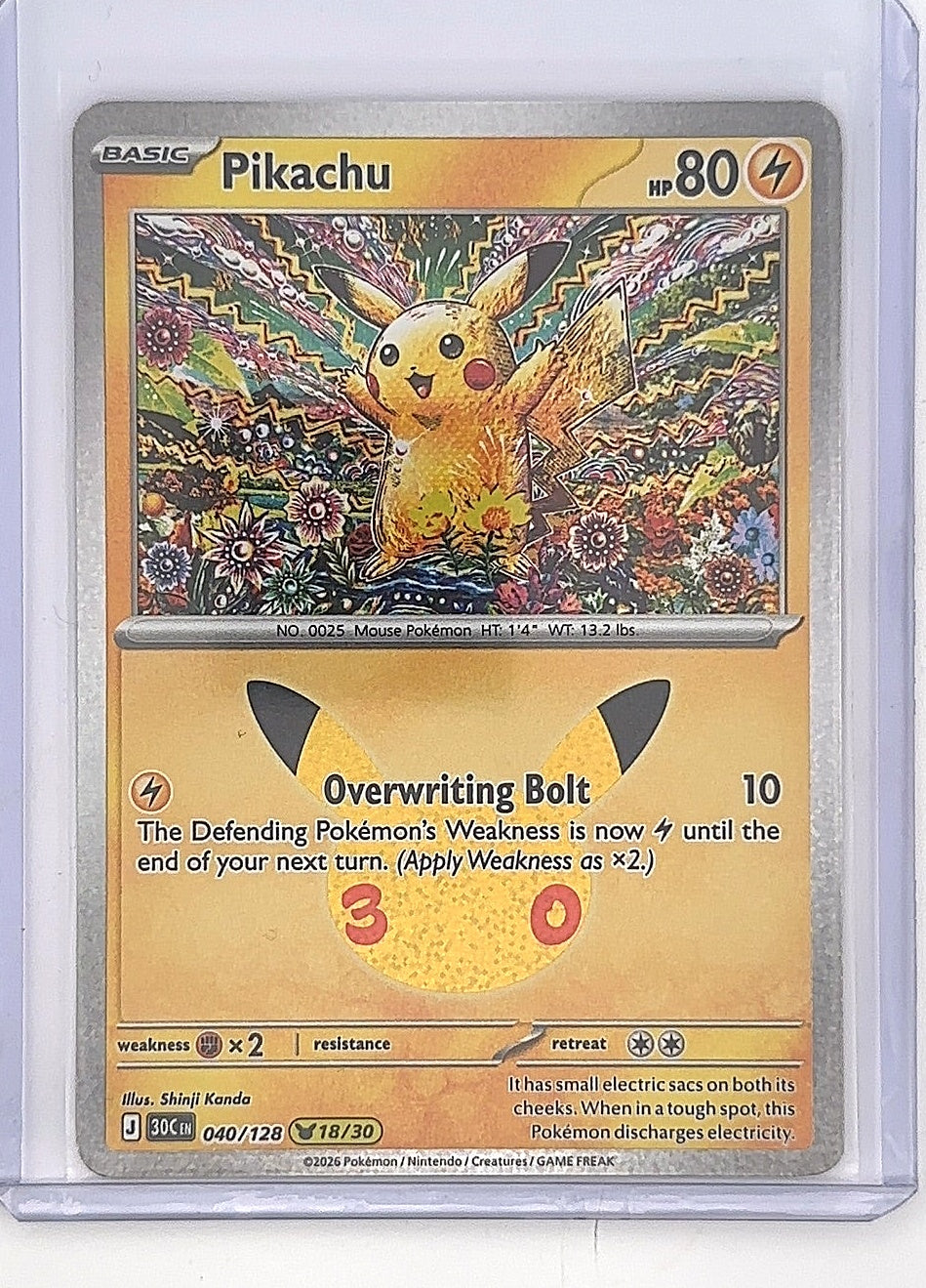 Pikachu - 040/128 #040/128 — front
