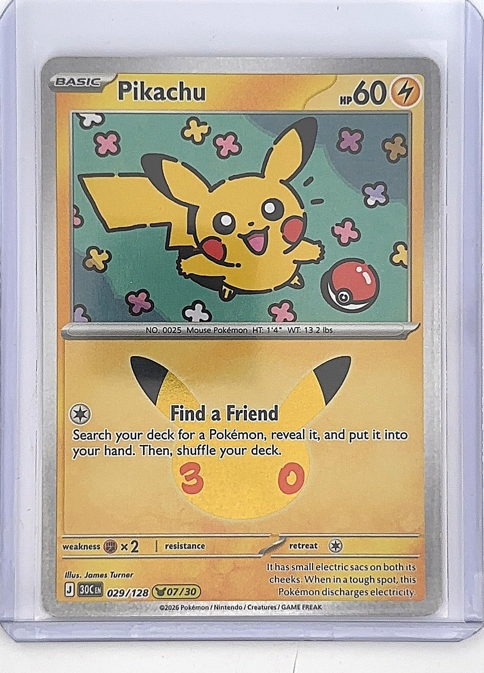 Pikachu - 029/128 #029/128 — front