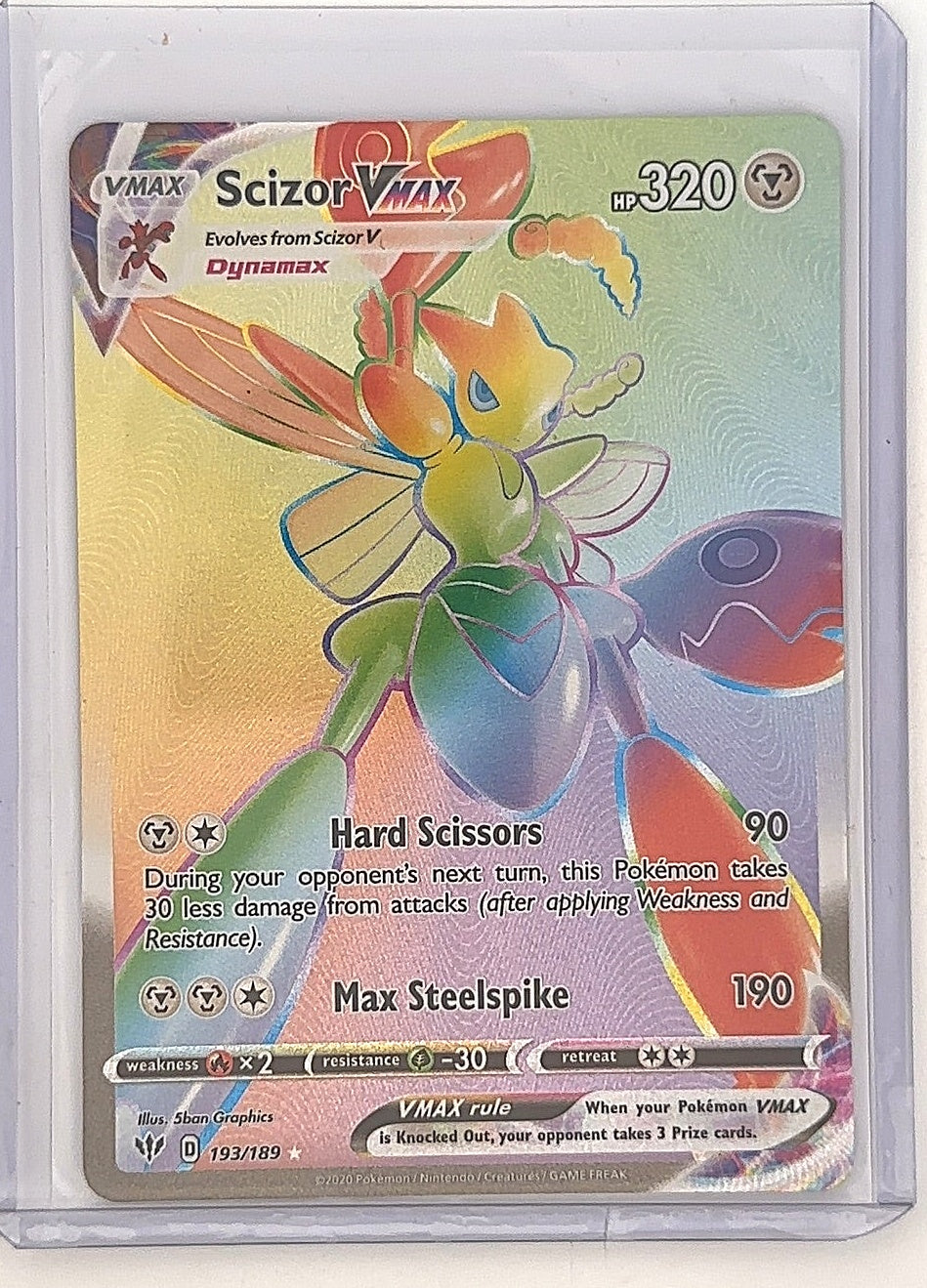 Scizor VMAX (Secret) #193/189 — front
