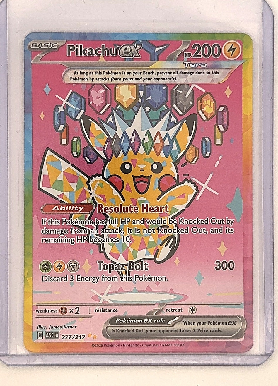 Pikachu ex - 277/217 #277/217 — front