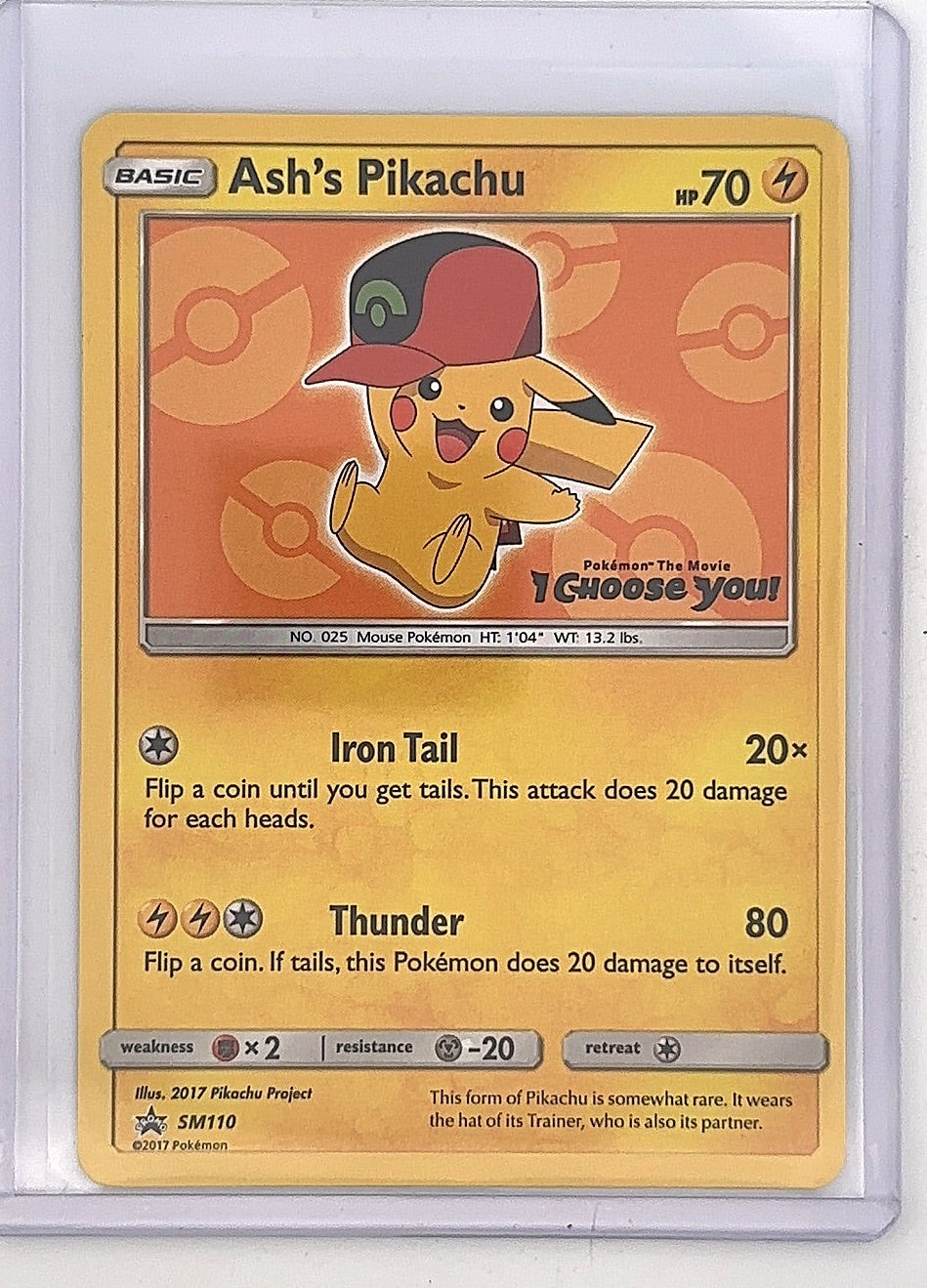Ash's Pikachu - SM110 #SM110 — front
