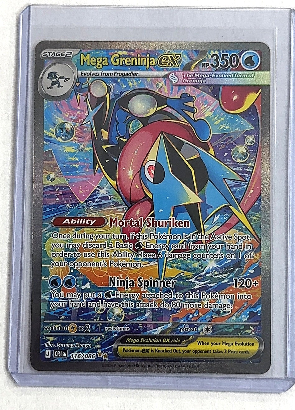 Mega Greninja ex - 116/086 #116/086 — front