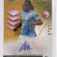 Jeremy Doku Topps Finest Gold Auto /50 — front