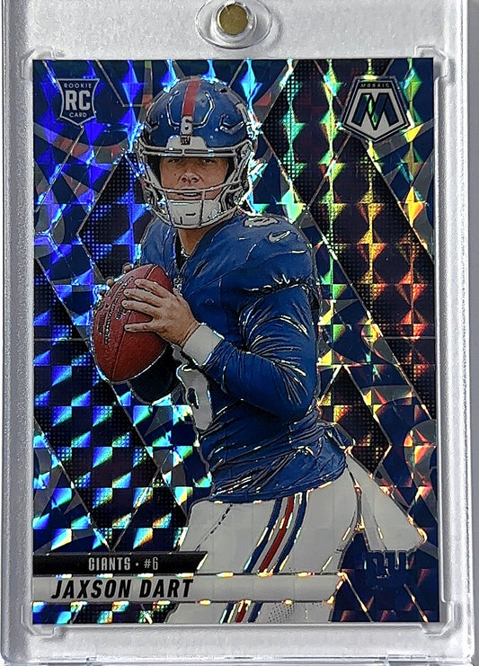 2025 Panini Mosaic Jaxson Dart [Reactive Blue] #362 RC — front