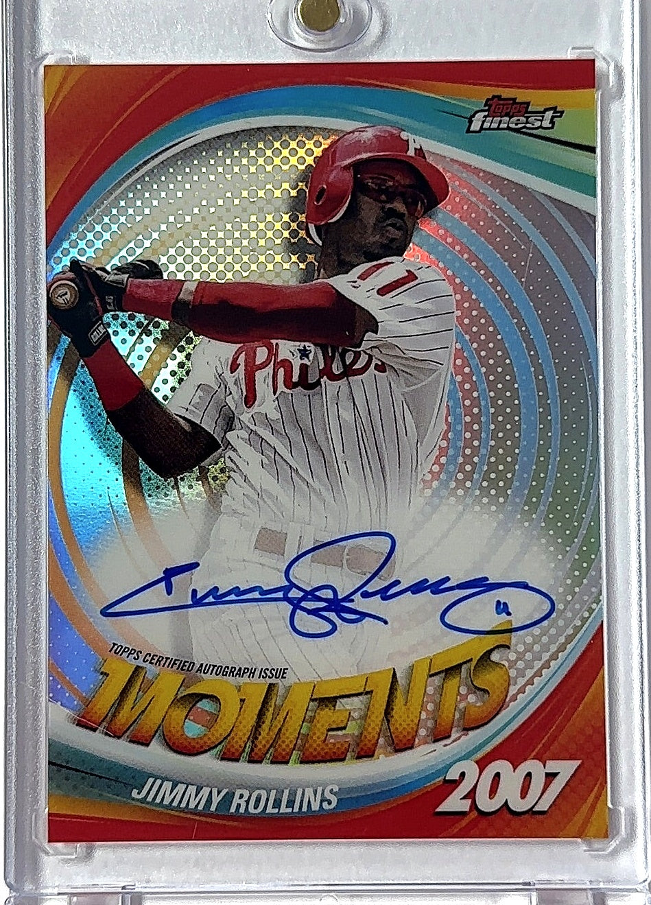 Jimmy Rollins Finest Moments Auto — front