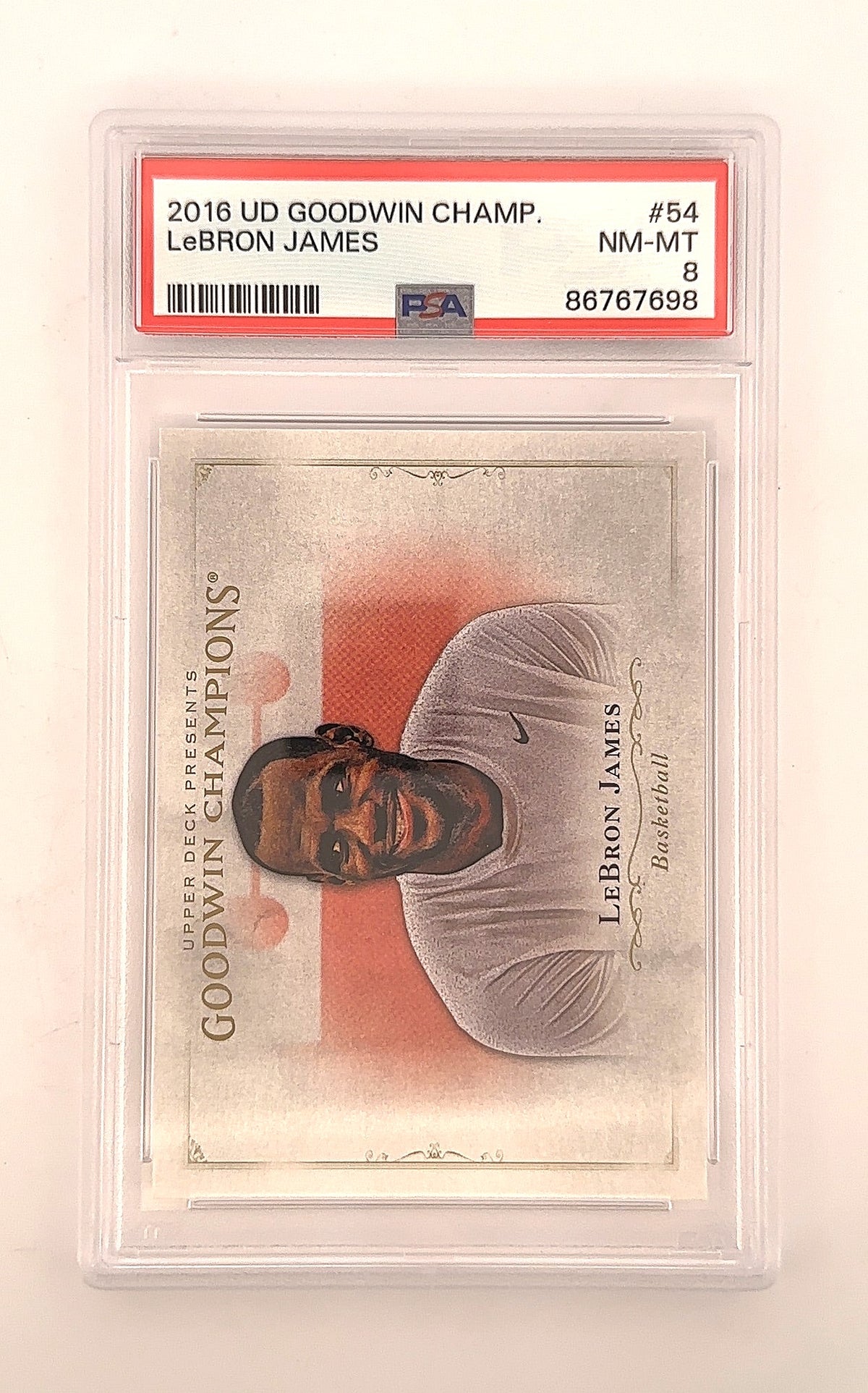 2018 Upper Deck Goodwin Champion LeBron James #50 PSA 8 — front