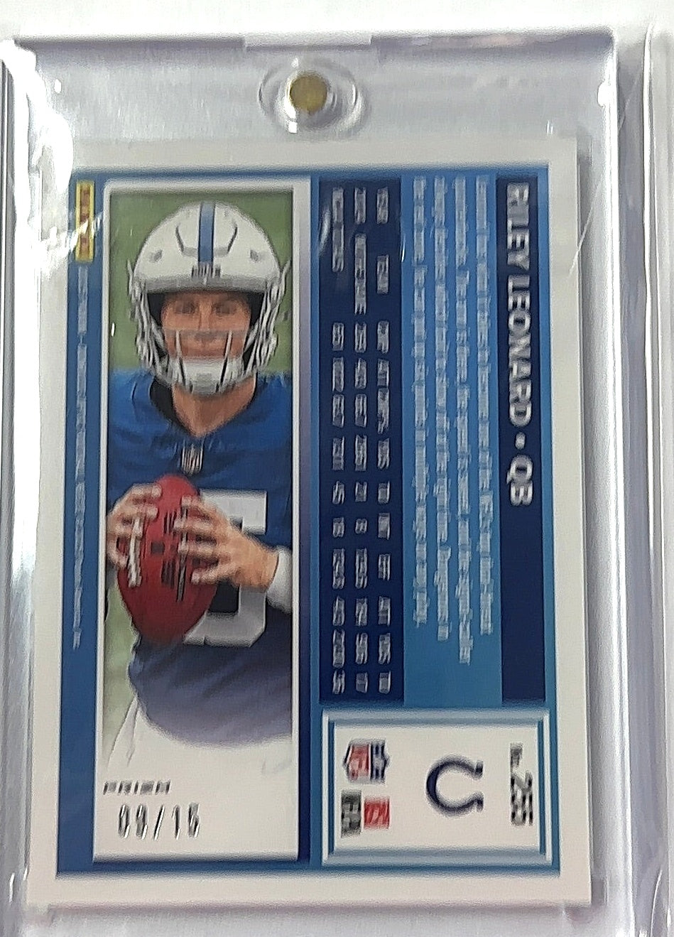 2025 Panini Donruss Optic Riley Leonard [Neon Yellow] #255 RC — back