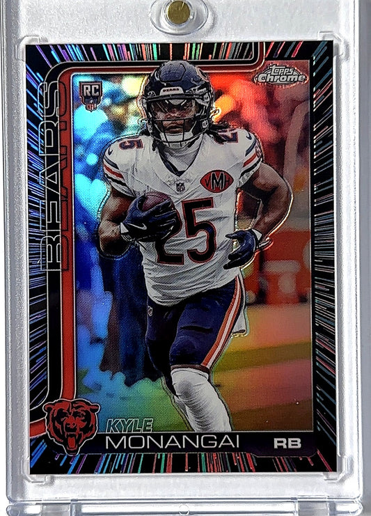 2025 Topps Chrome Kyle Monangai [Neon Pulse Refractor] #382 RC — front
