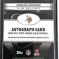 2025 Topps Chrome Black Autograph Jordan Addison [Gold Refractor] #AU-JAD RC AUTO — back