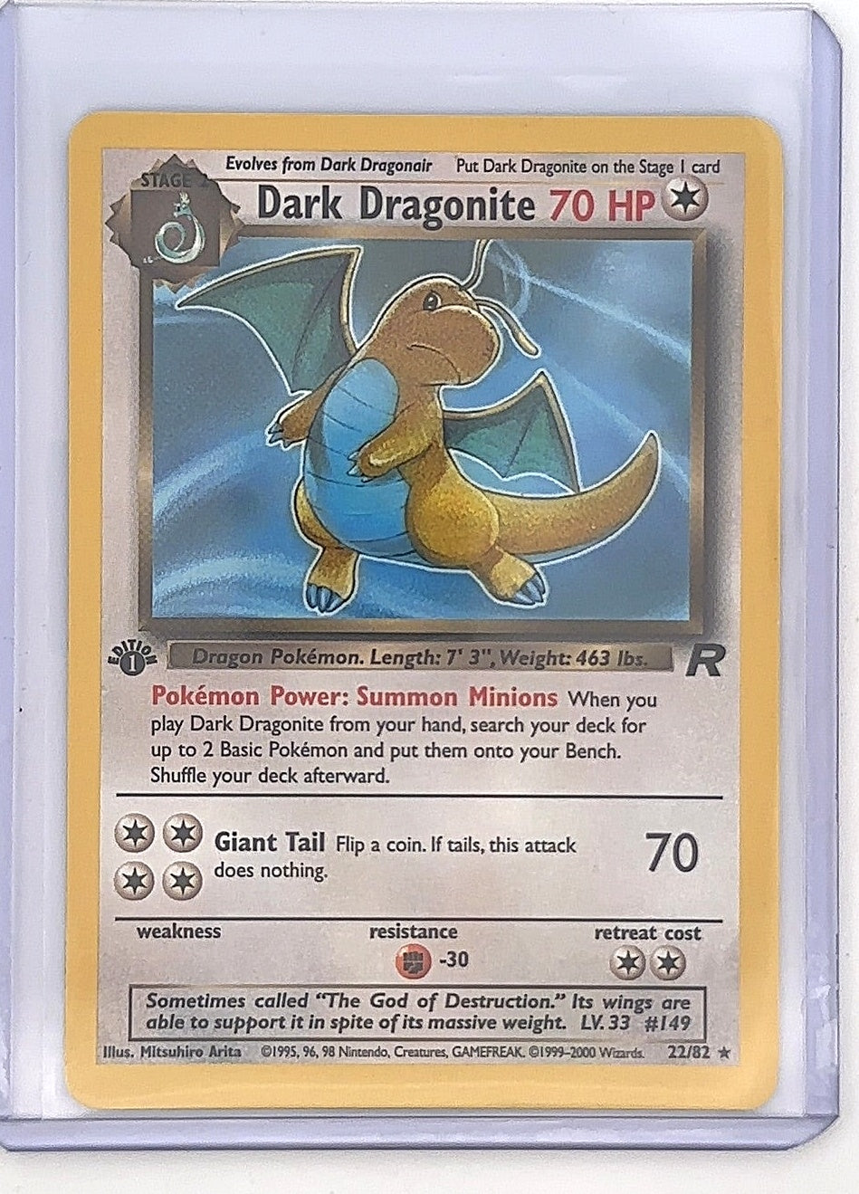 Dark Dragonite (22) #22/82 — front